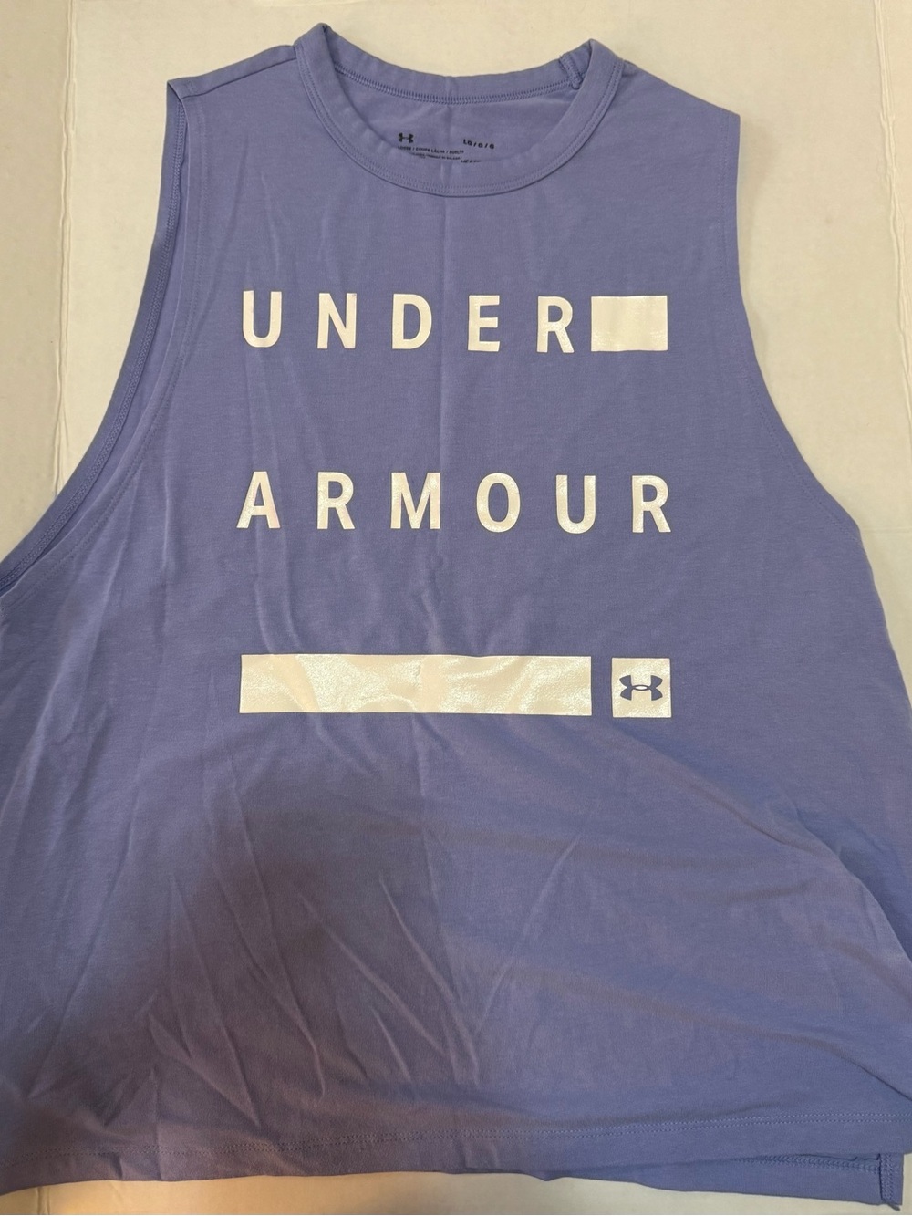 Under Armour HeatGear Lavender Loose Muscle Tank | Large